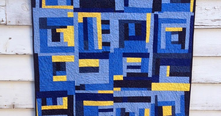 SOMETHING BLUE : An actual WIP quilt finish