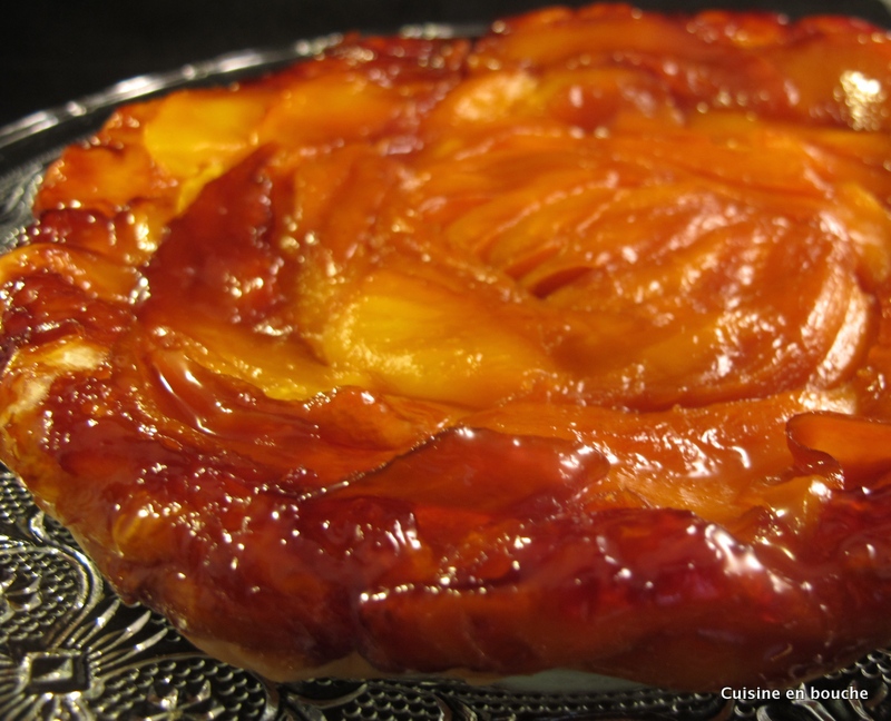 Tarte tatin à la mangue et zeste de citron