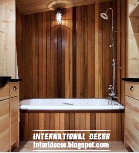 Wooden Bathroom Decorating Ideas, Bathtub Surround Ideas Wood
