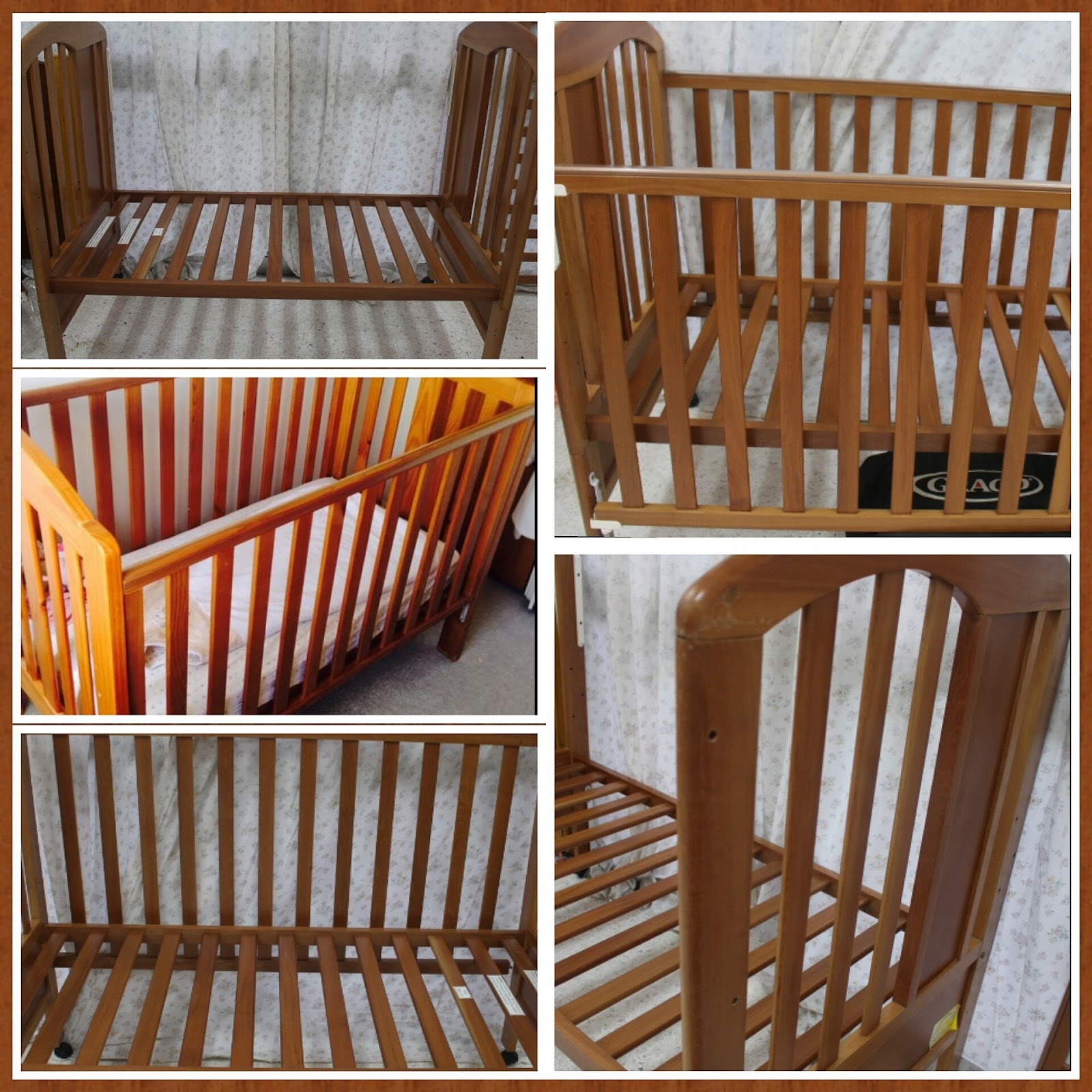 Amy Sweety Store Cossato Solid wood baby cot