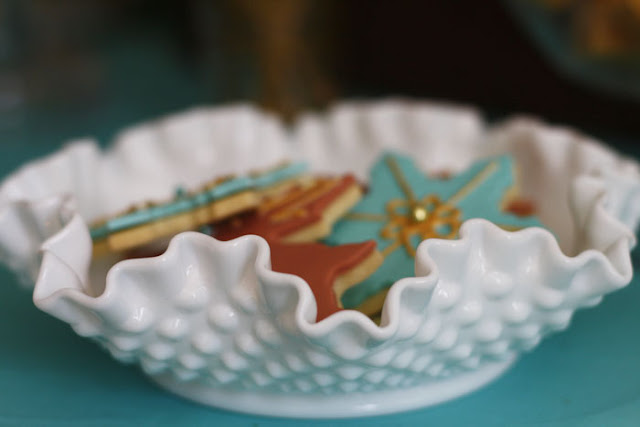 Kara s Party Ideas Merry Christmas  Turquoise   Metallic Gold Christmas Party  - 11