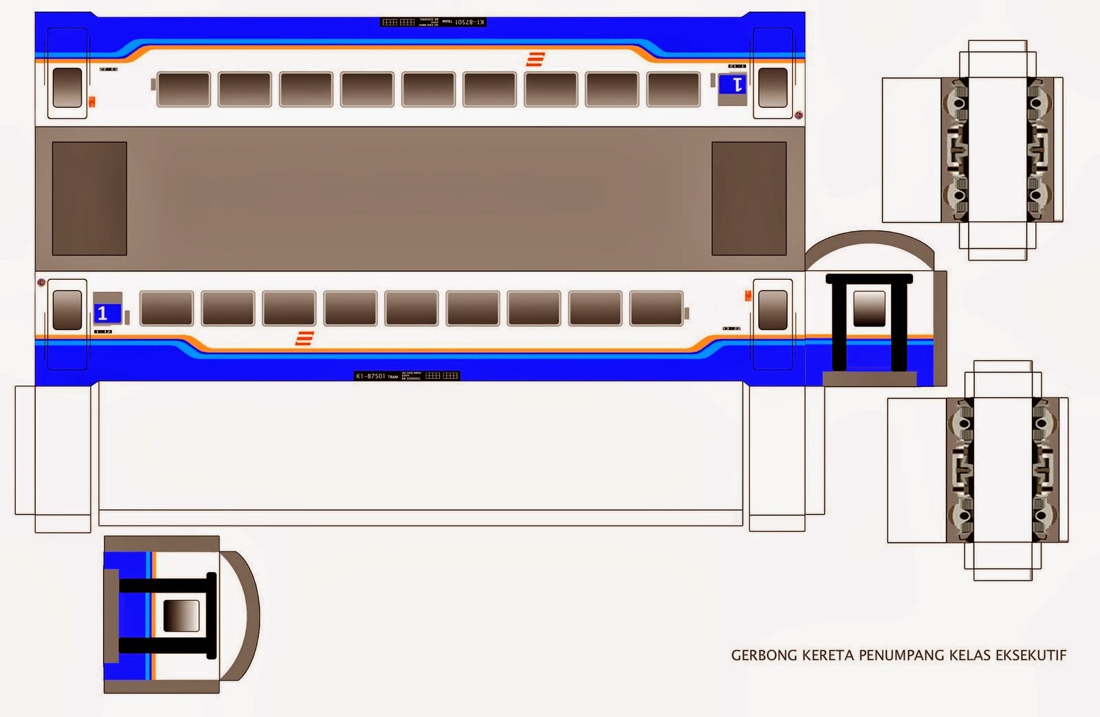 paper craft kereta api indonesia Paper Craft kereta api indonesia
