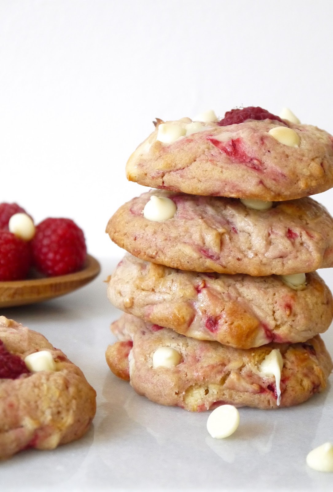 The Betty Stamp White Chocolate and Raspberry Cheesecake Cookies Recipe