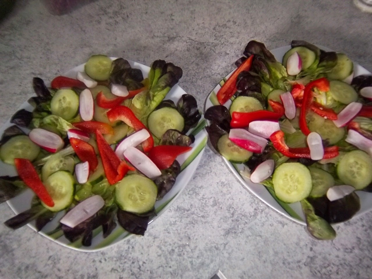 Bunter Salat mit Thunfisch und Joghurt Dressing