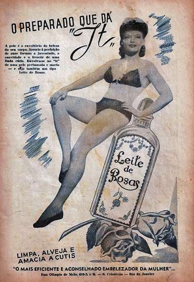 Propaganda do Leite de Rosas em 1954.