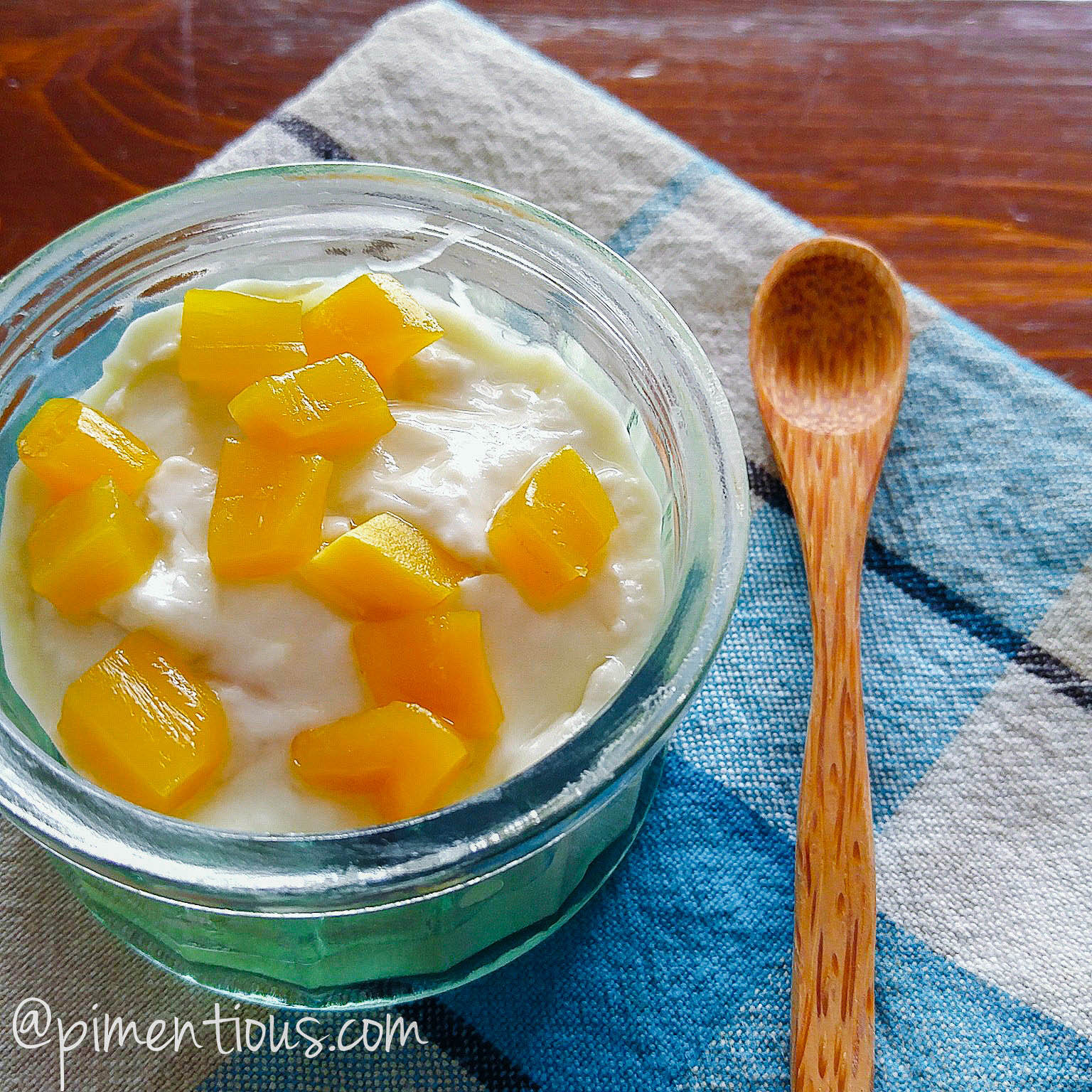 Pudding Hun Kwe Nangka (Mung Bean Pudding with Ripe Jackfruit) Pimentious