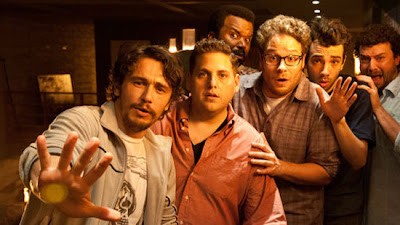 James Franco, Jonah Hill and Seth Rogen in THIS IS THE END