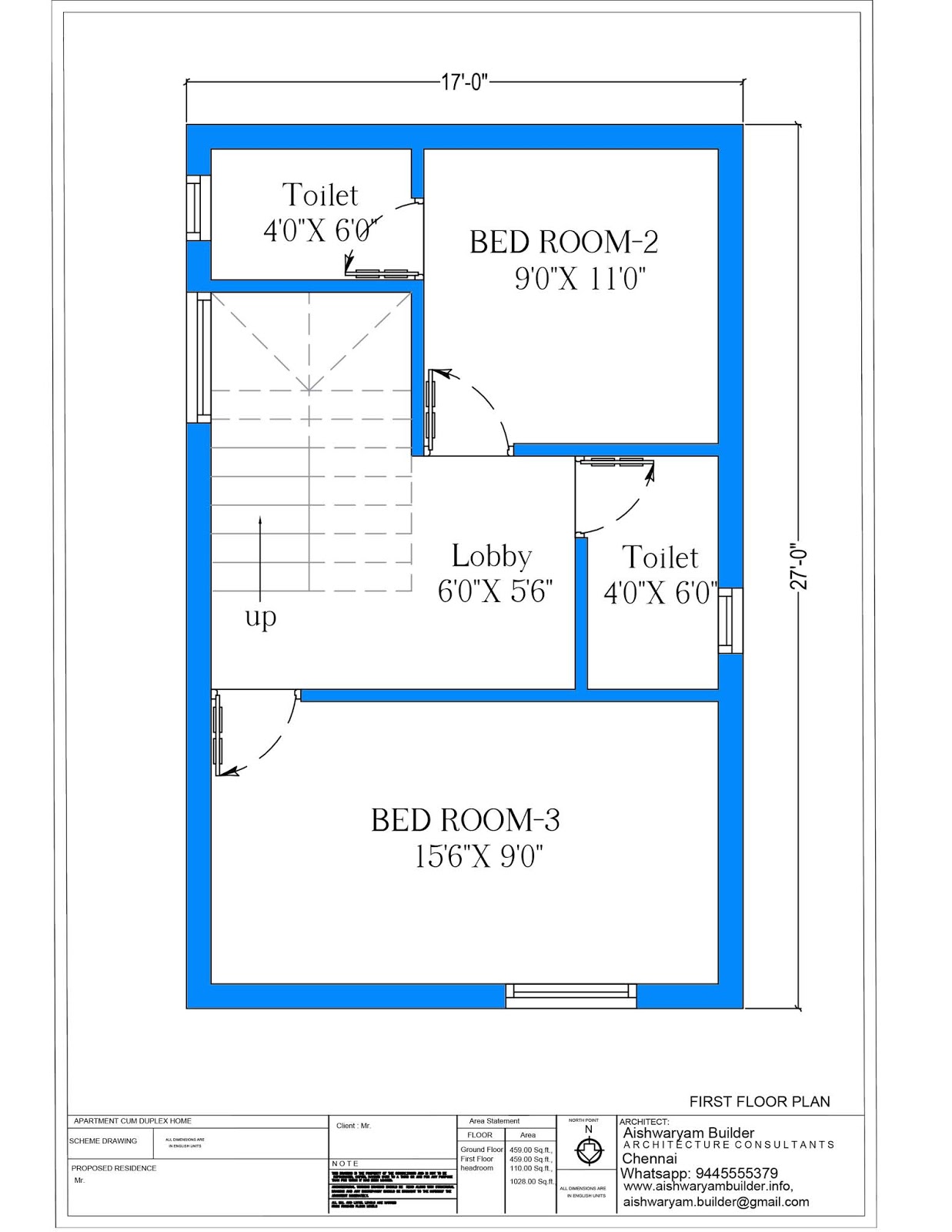 1 And Half Cent House Plan - JAMIL2