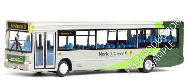 EFE 36712 - Plaxton SLF Dart - Norfolk Green Exclusive First Editions EFE PRE-PRO SAMPLE 36712 - Plaxton SLF Dart - Norfolk Green Registration number PX05 EMV, fleet number 34700. Working route 10 to Hunstanton. Scheduled for an September release - RRP £34.50