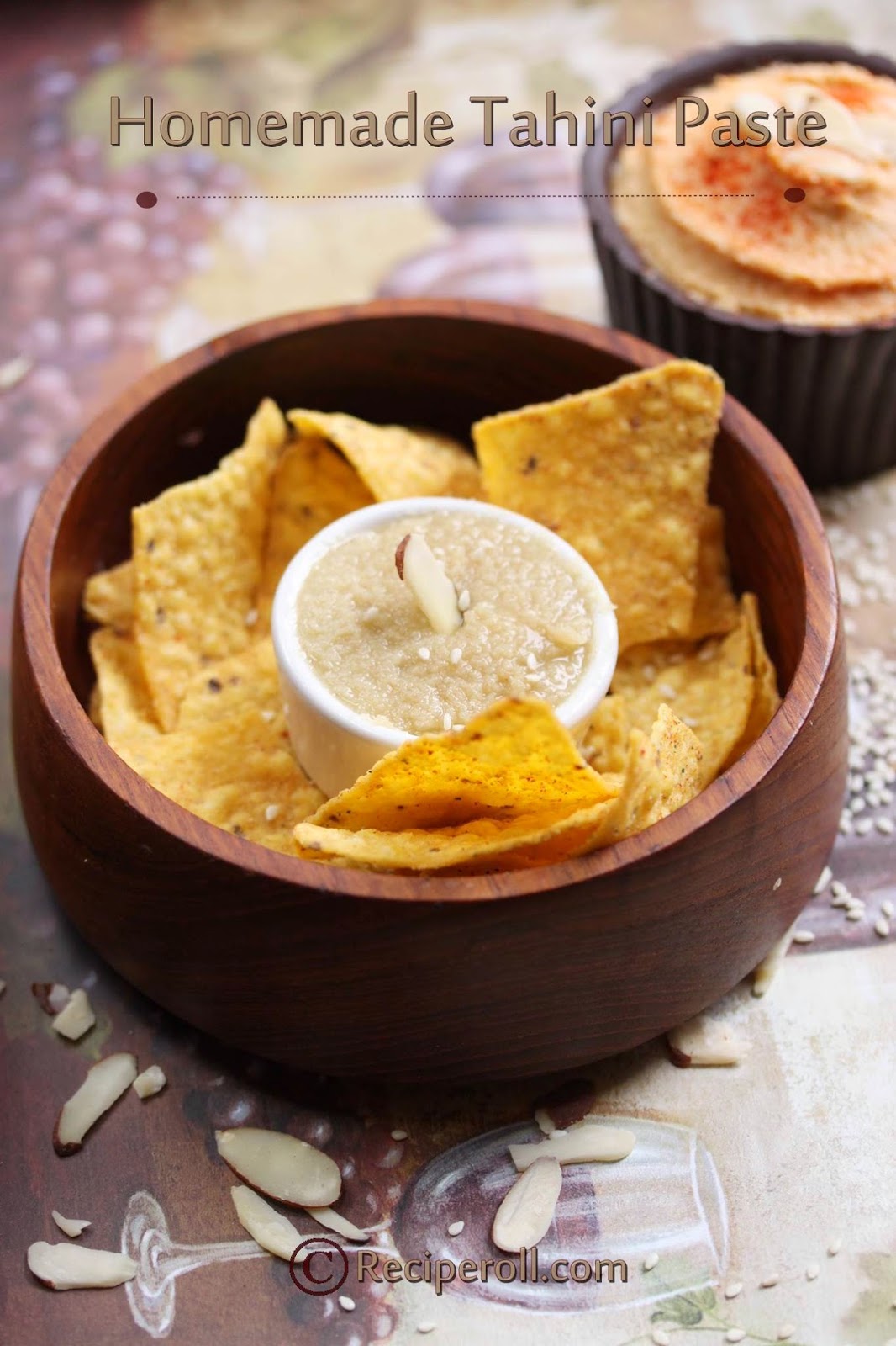 How to make Tahini Paste | Tahini paste For Hummus