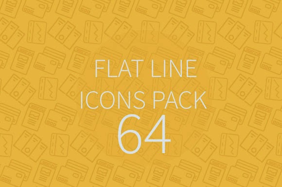 This weeks freebies Flat Line Icons Pack Free Icons Packs