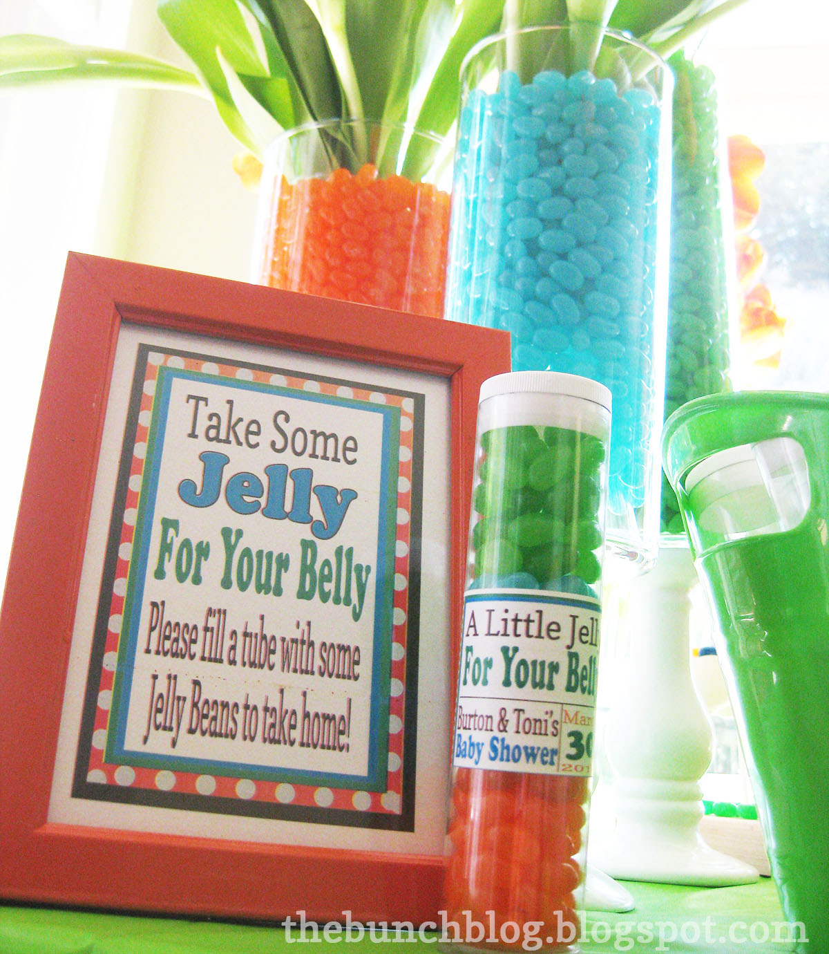 the bunch handcrafted.stylishly Little Jelly Bean" Baby Shower