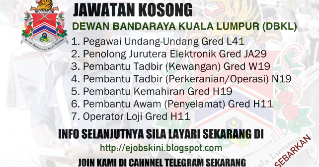 Kerja kosong di kuala lumpur Cari Kerja Kosong dan Jawatan Kosong Terkini di Malaysia dalam bidang Pelancongan, Pentadbiran (Admin), Khidmat Pelanggan, Pemasaran dan Jualan, Hiburan, Teknologi Maklumat (IT) dan sebagainya. Cari kerja kosong di Jobstore, Platfom Carian Kerja Kosong Terbaik. Kuala Lumpur, MY.