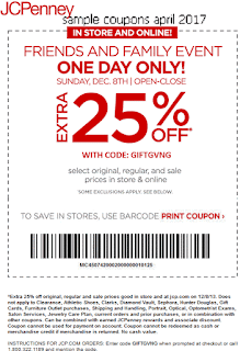 JcPenney coupons for april 2017