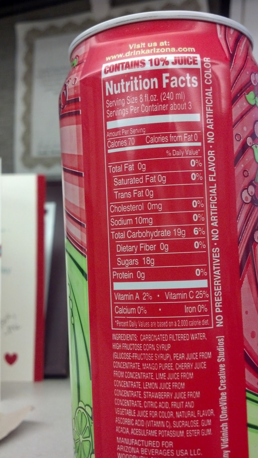 Chuck Might Eat It [REVIEW] AriZona Cherry Lime Rickey