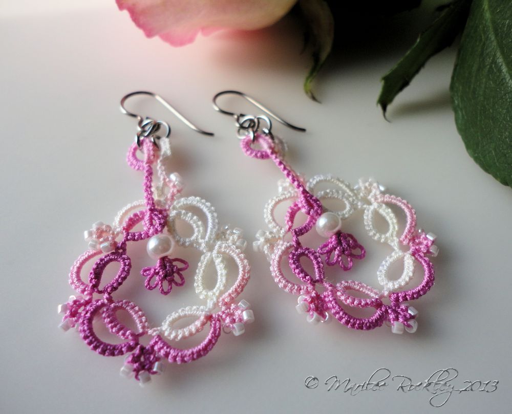 Yarnplayer's Tatting Blog Tatted Earrings