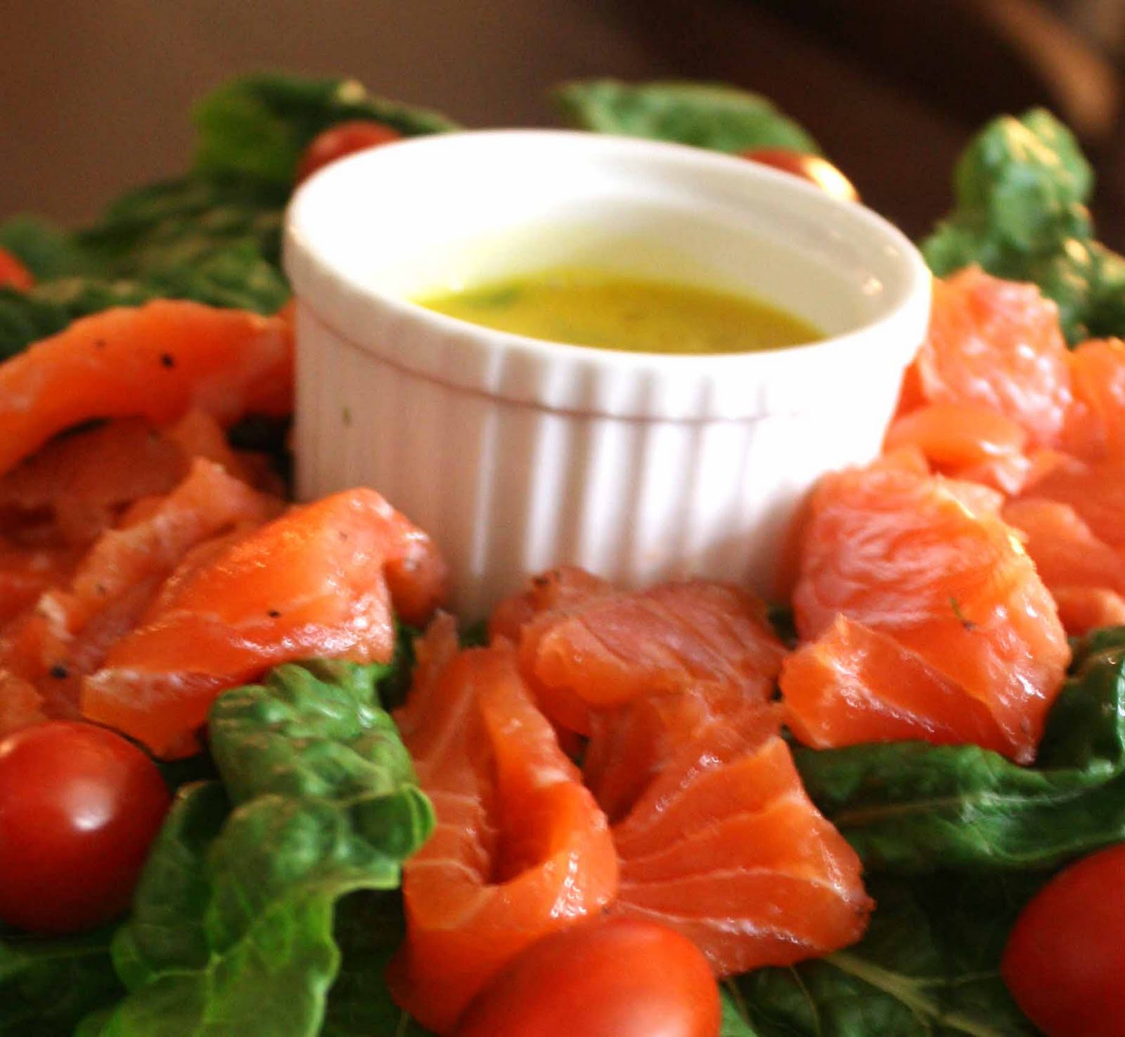 Gourmet Appetizers: Chilled Jumbo Shrimp and Nova Scotia Salmon