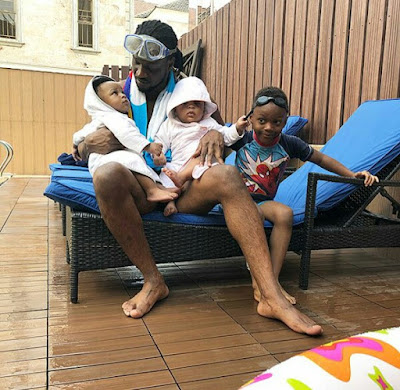  Photos: Singer Paul Okoye plays the doting dad as he hangs out with his three children