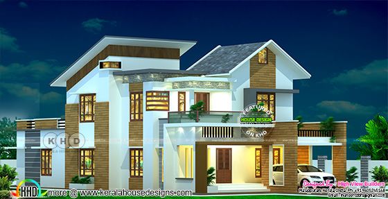 Modern style 4 bedroom residence design Modern style 4 bedroom residence design