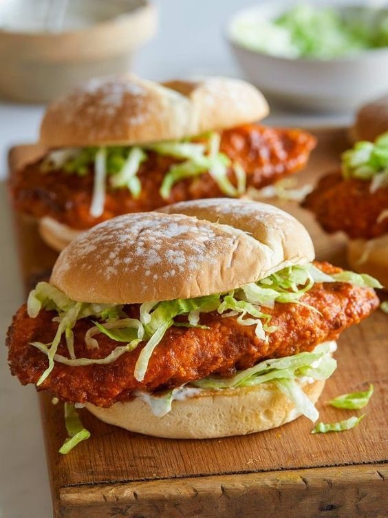 Baked Honey Hot Chicken Sandwiches