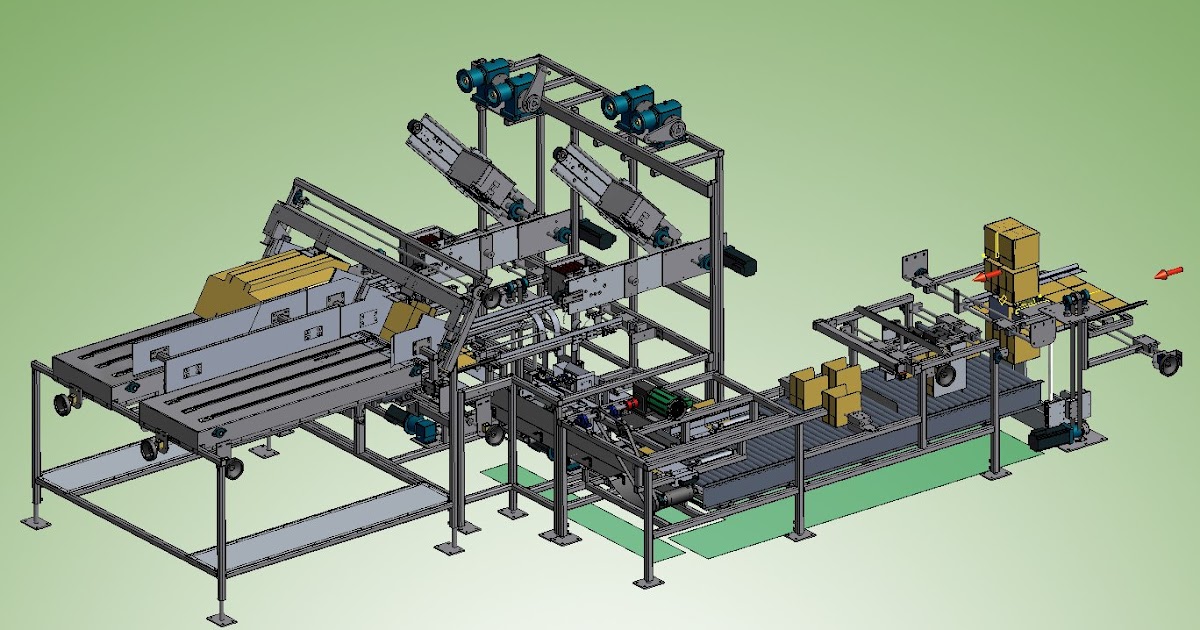 folding and packing machine Download free 3D cad models 100097