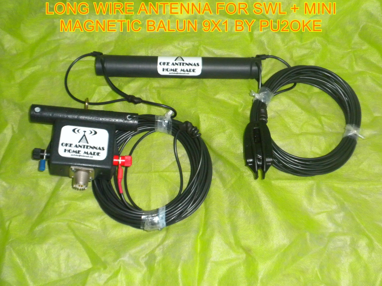 OKE ANTENNAS LONG WIRE ANTENNA FOR SWL + MINI BALUN 9X1