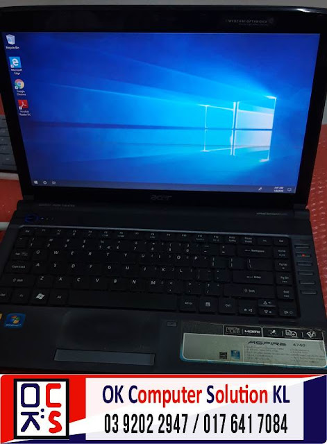 [SOLVED] BACKUP&FORMAT ACER ASPIRE 4740 | REPAIR LAPTOP AMPANG 5
