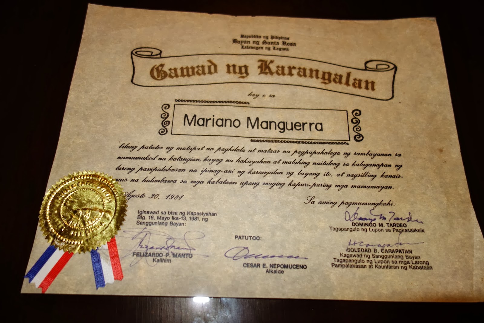 TRAVELS (and more) WITH CECILIA BRAINARD My Father Receives Award 33