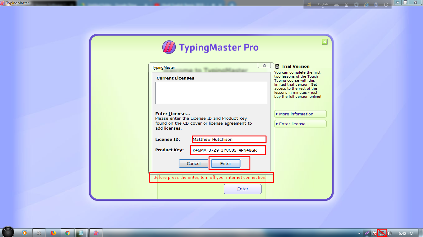 licence typing master pro