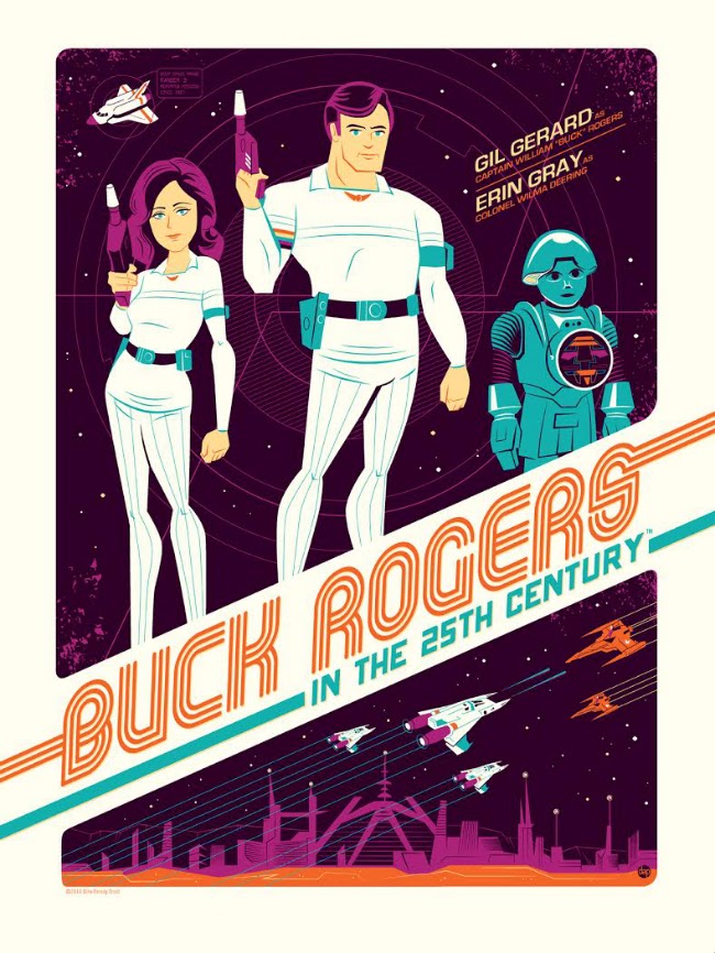 Buck Rogers in the 25th Century Screen Print by Dave Perillo