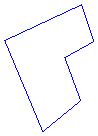 The polygonal subregion of the fourth area element