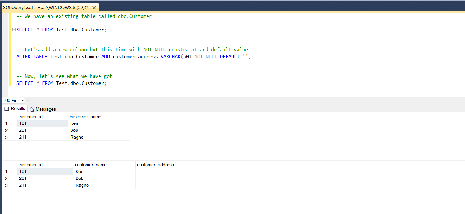 how to add column to table sql server