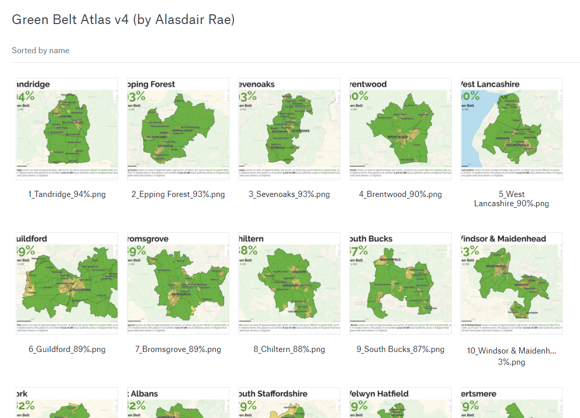 Stats, Maps n Pix Green Belt Atlas, version 4