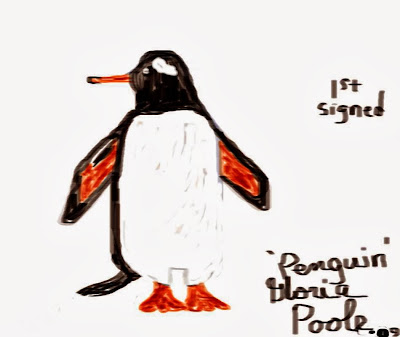 graphics created art Penguin by Gloria Poole