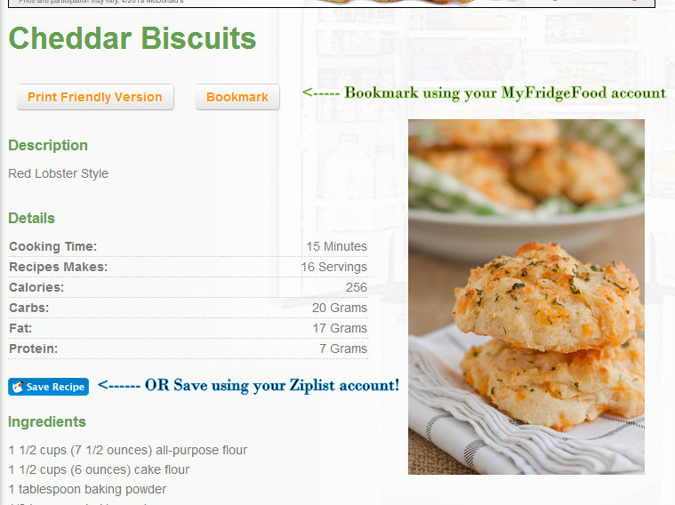 My Fridge Food MyFridgeFood and Ziplist!
