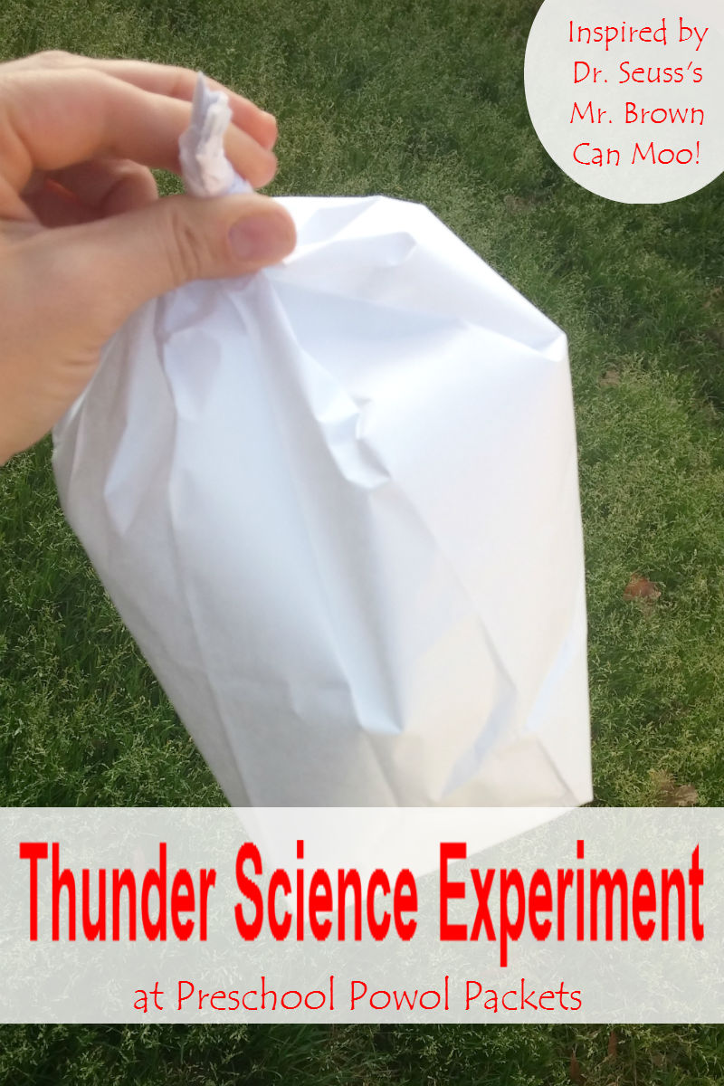 Here is a Quick InspiredbyDr. Seuss Thunder Science Experiment