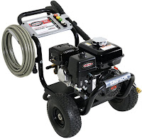 Simpson Cleaning PowerShot PS3228-S Gas Pressure Washer, with Honda GX200 OHV 196cc engine and AAA Industrial Triplex plunger pump with PowerBoost technology, 3200 PSI, 2.8 GPM