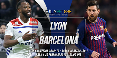 Prediksi Lyon vs Barcelona 20 Februari 2019