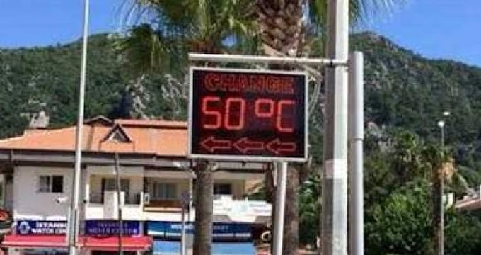 Muğla da Dereceler Sıcaklığı 50 Derece Gösterdi