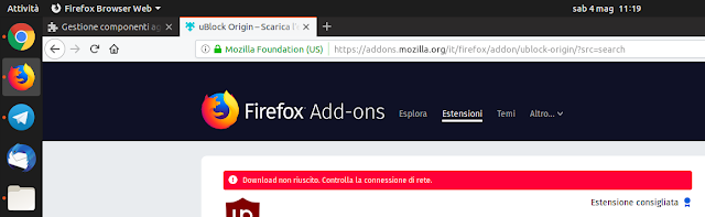 Un certificato scaduto causa il blocco delle estensioni su Firefox 1 Schermata%2Bdel%2B2019 05 04%2B11 19 28