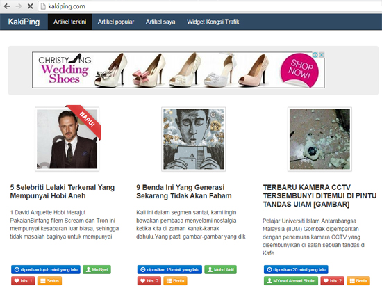 KakiPing Untuk Blogger Malaysia Dapat Trafik Blog