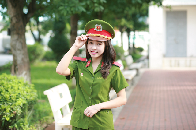 Đốn tim hình ảnh nữ cảnh sát xinh đẹp nhất Việt Nam