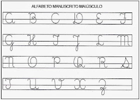 Alfabeto Manuscrito Maiúsculo