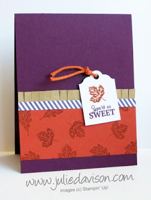 September 2015 Paper Pumpkin Wickedly Sweet Treat: alternative card idea #paperpumpkin #stampinup www.juliedavison.com