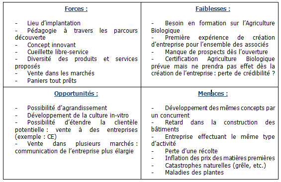 comment construire un swot