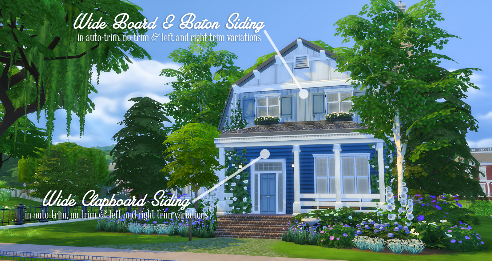 Simsational Designs Simple Siding Wall Set