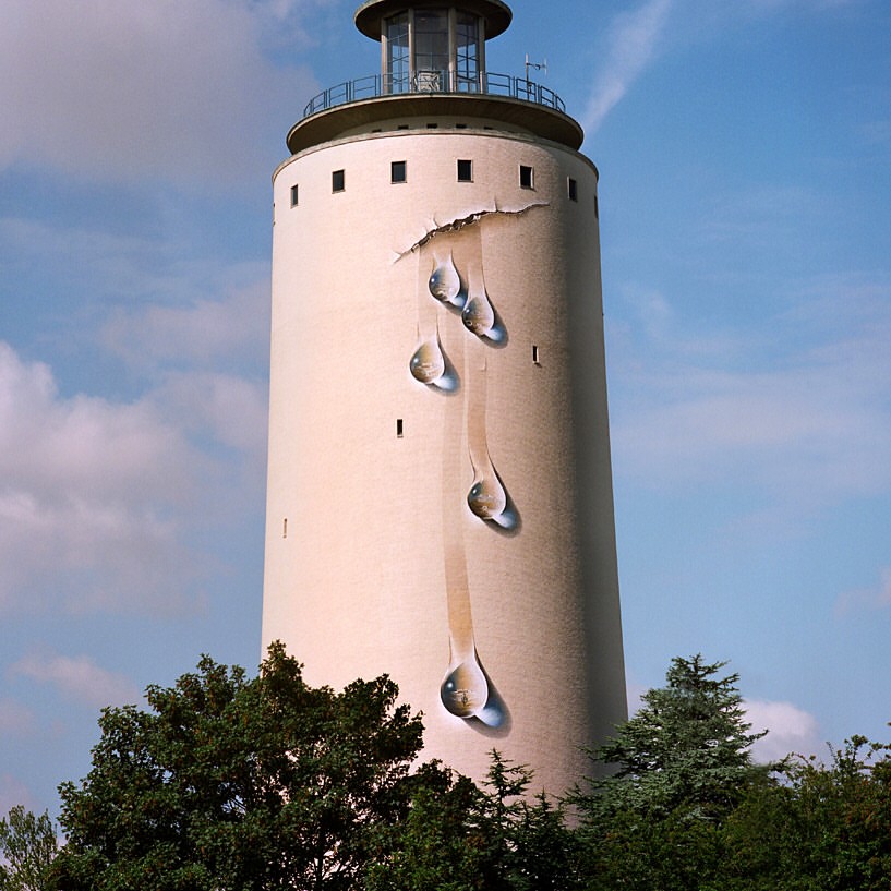 GRAFFITI COLLECTION IDEAS 3D Graffiti Water Drops In The Lighthouse