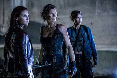 Milla Jovovich, Ali Larter and Ruby Rose in Resident Evil: The Final Chapter