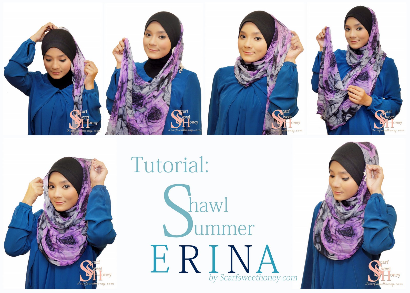 Cara Memakai Jilbab Muslimah Cara Memakai Jilbab ERINA Style