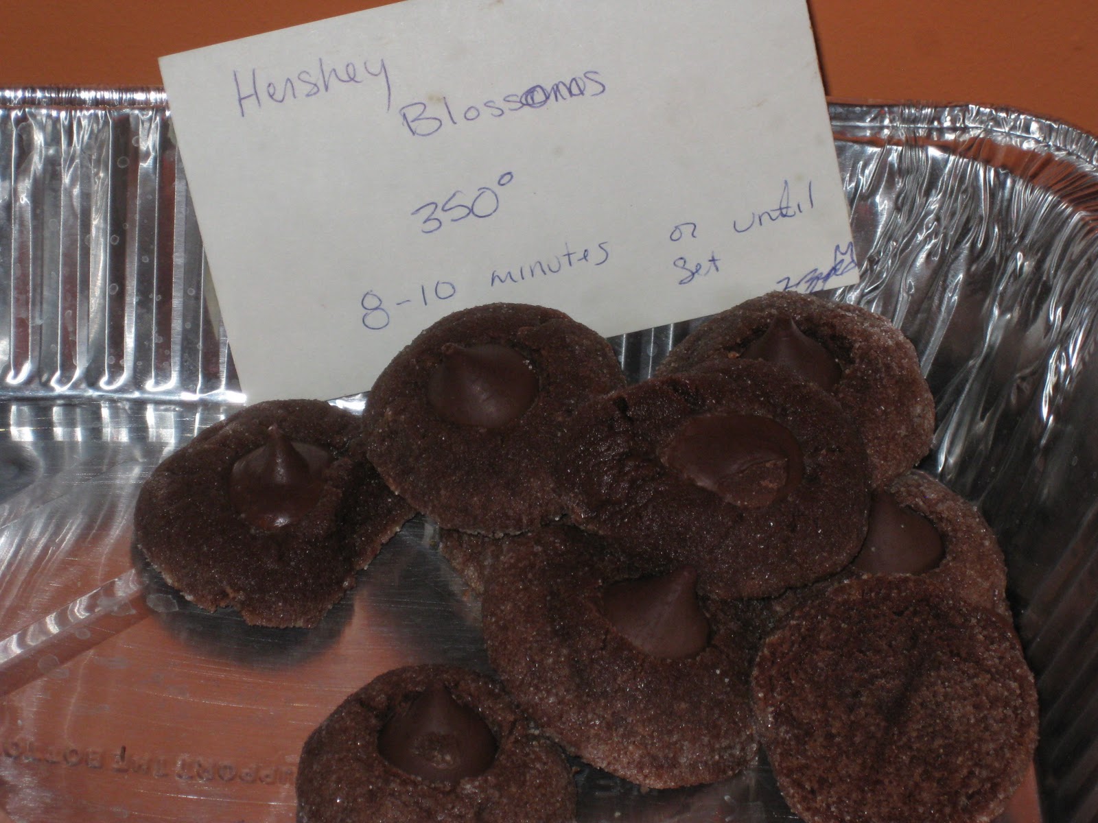 Cookie Day! Hershey’s Mini Kiss Chocolate Blossoms